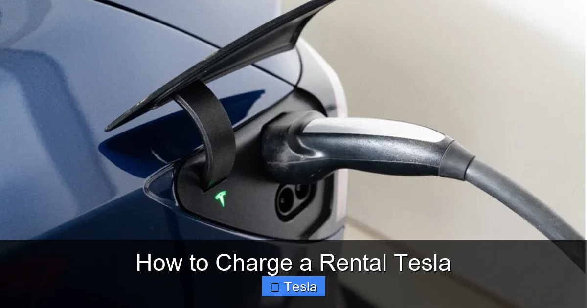 How to Charge a Rental Tesla