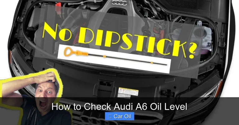 How to Check Audi A6 Oil Level
