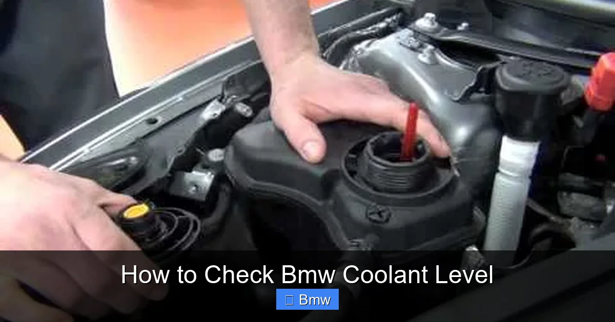 How to Check Bmw Coolant Level