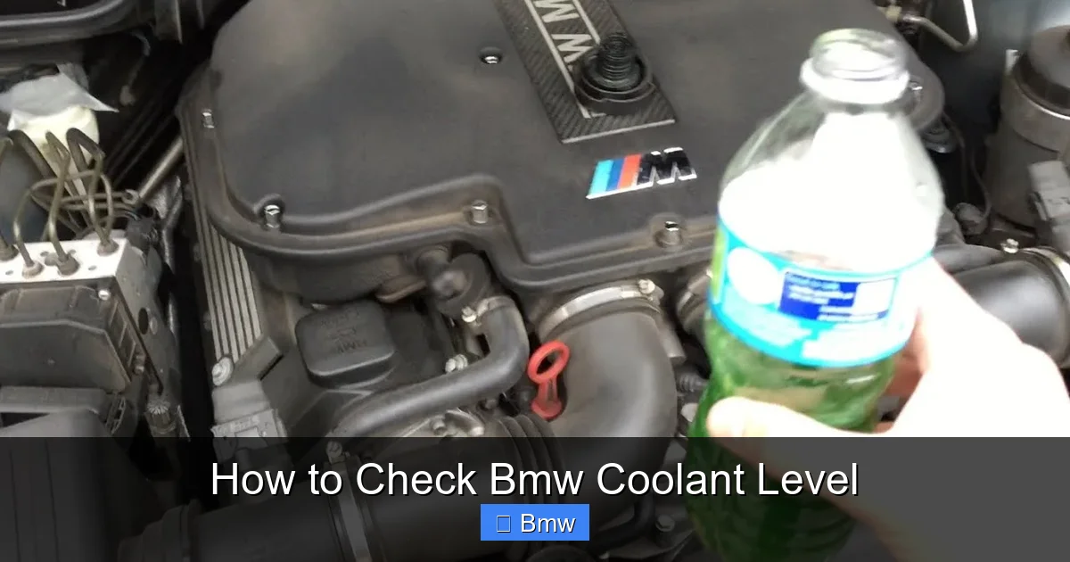 How to Check Bmw Coolant Level