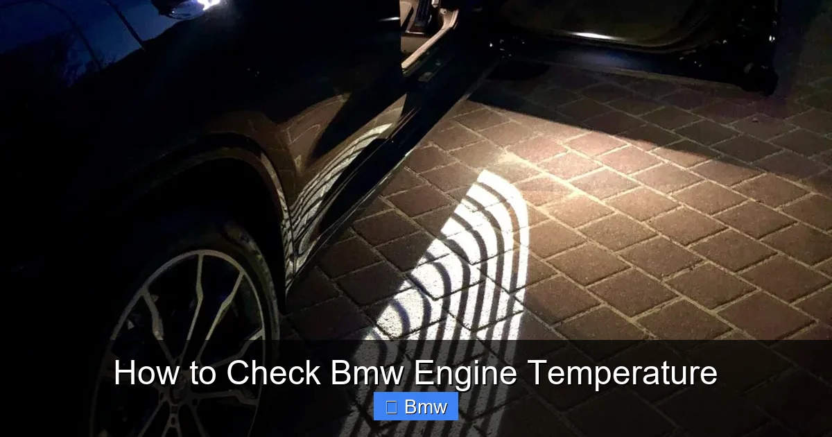 How to Check Bmw Engine Temperature