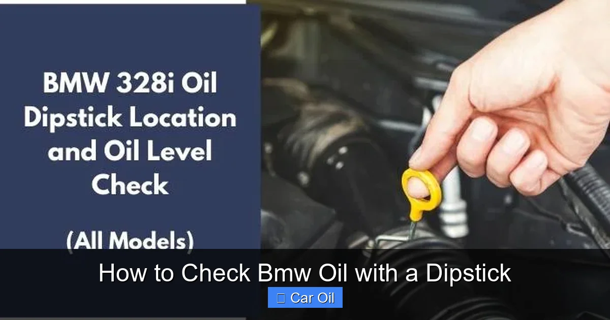 How to Check Bmw Oil with a Dipstick