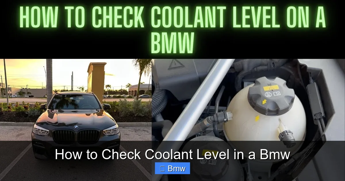 How to Check Coolant Level in a Bmw