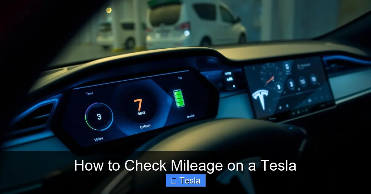How to Check Mileage on a Tesla