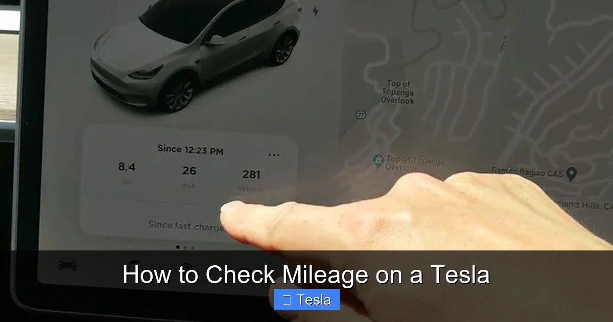 How to Check Mileage on a Tesla