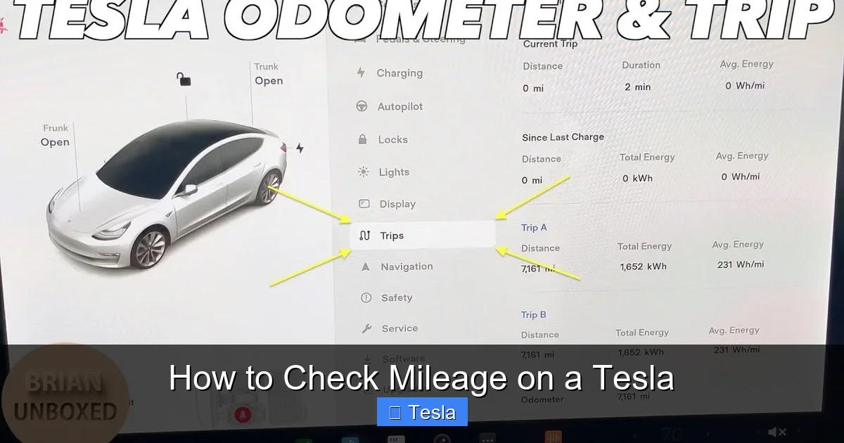 How to Check Mileage on a Tesla