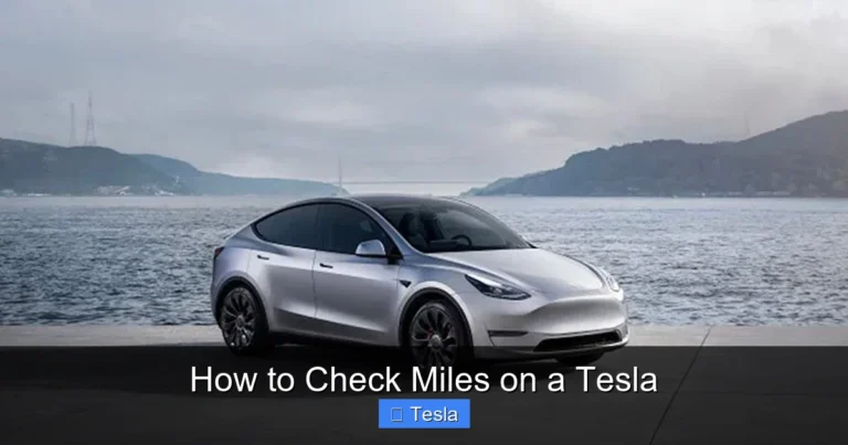 How to Check Miles on a Tesla