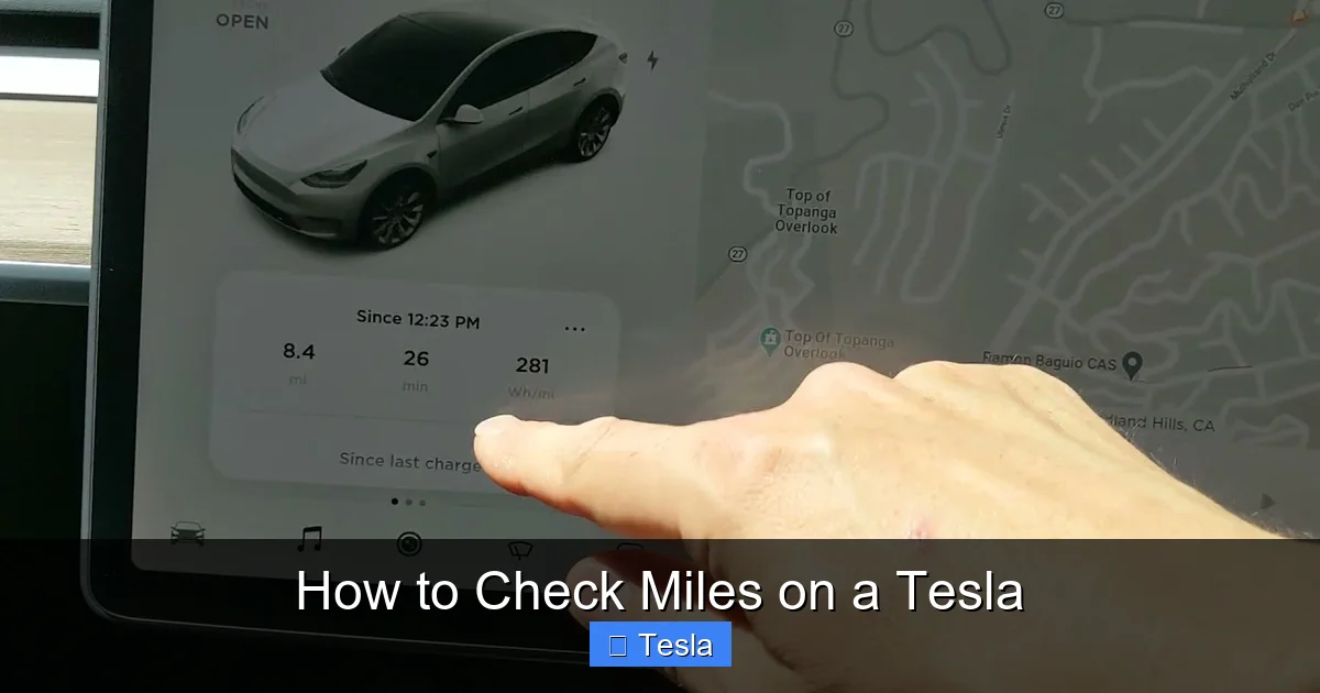 How to Check Miles on a Tesla