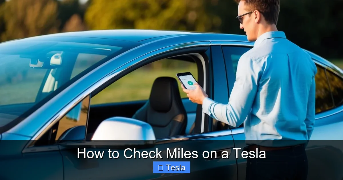 How to Check Miles on a Tesla