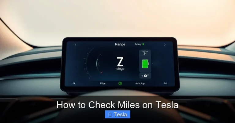 How to Check Miles on Tesla