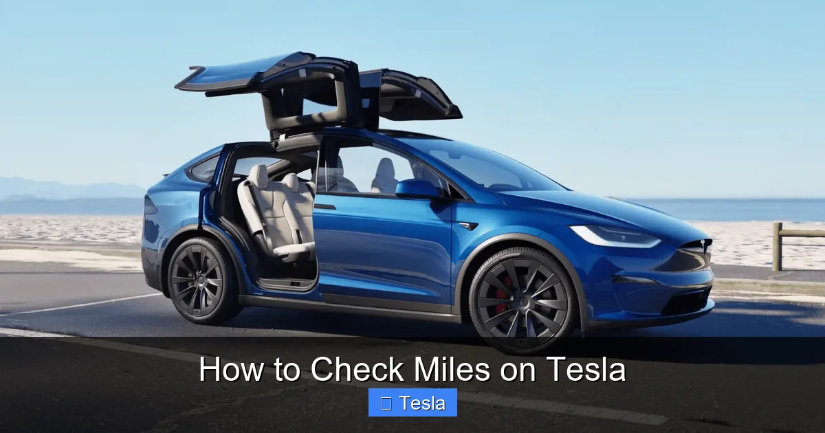 How to Check Miles on Tesla