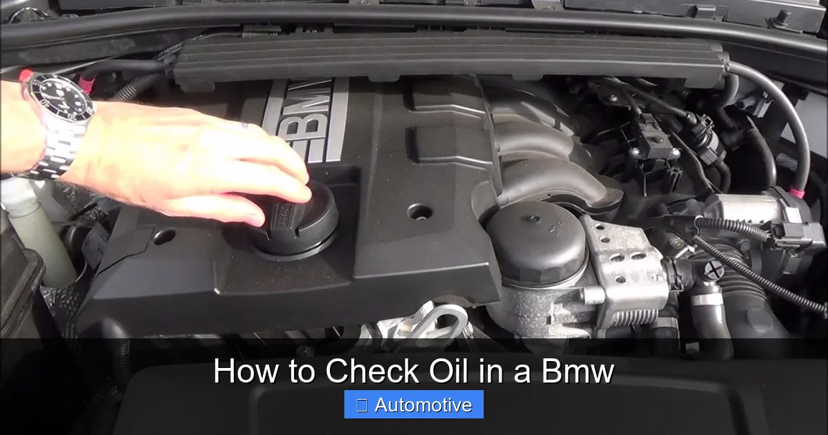 How to Check Oil in a Bmw