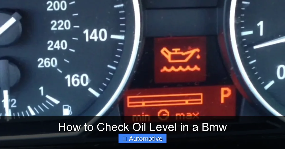 How to Check Oil Level in a Bmw