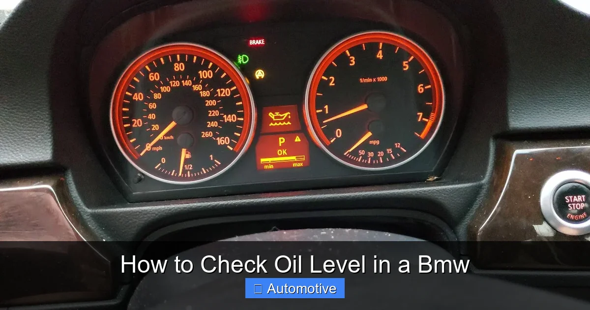 How to Check Oil Level in a Bmw