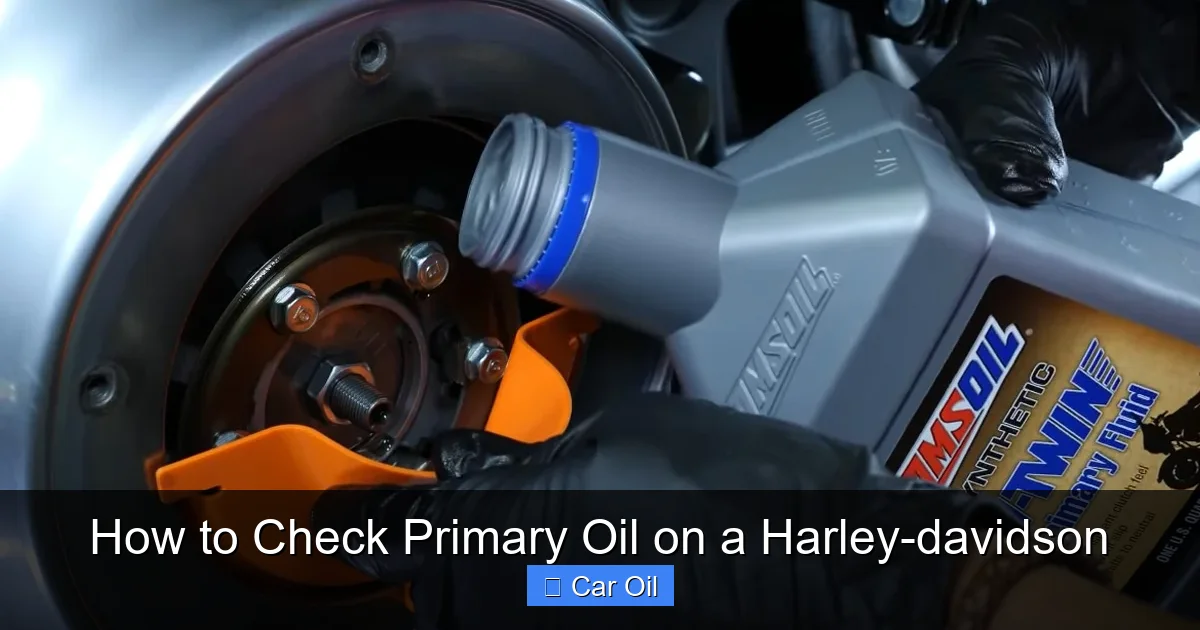 How to Check Primary Oil on a Harley-davidson