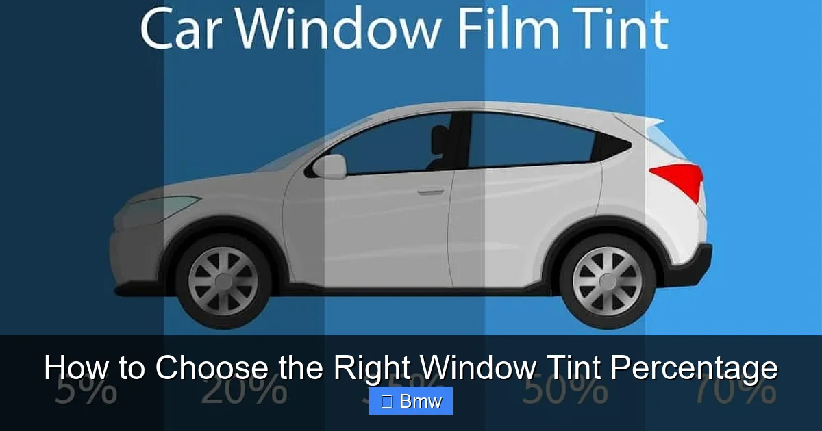 How to Choose the Right Window Tint Percentage
