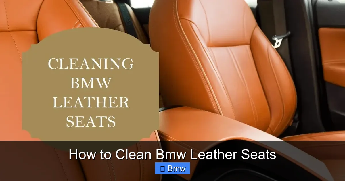 How to Clean Bmw Leather Seats