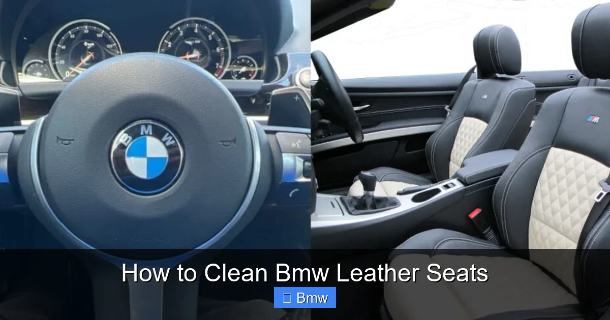 How to Clean Bmw Leather Seats