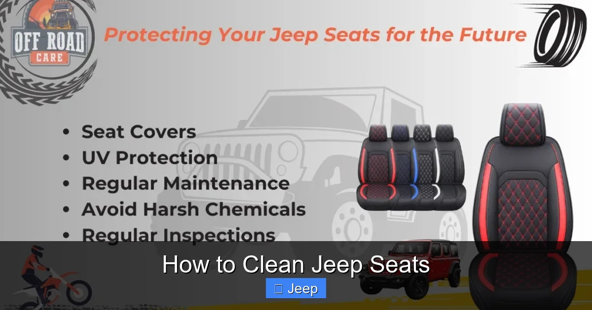 How to Clean Jeep Seats