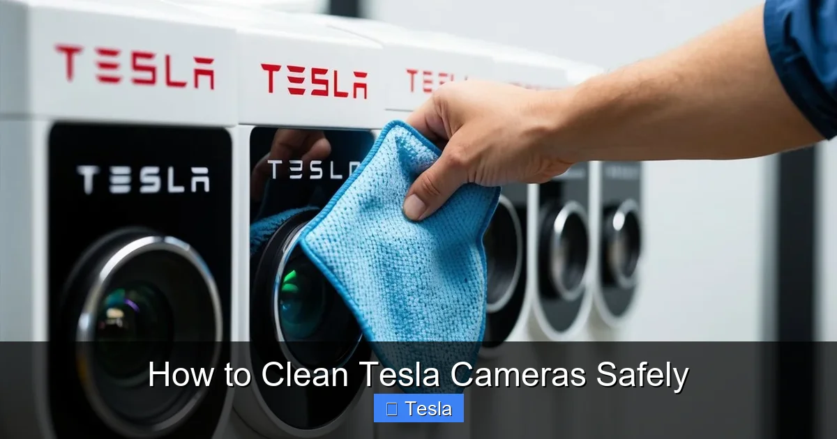 How to Clean Tesla Cameras Safely