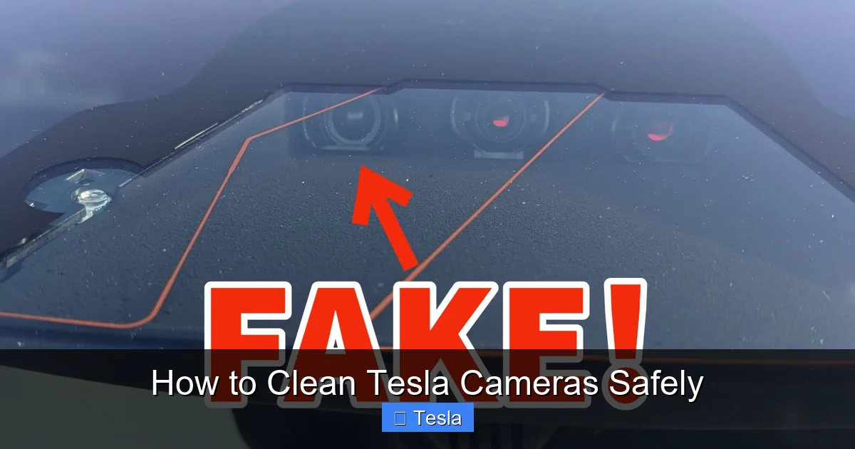 How to Clean Tesla Cameras Safely