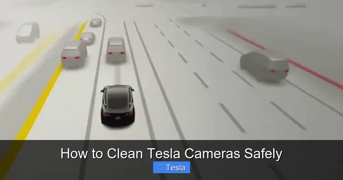 How to Clean Tesla Cameras Safely