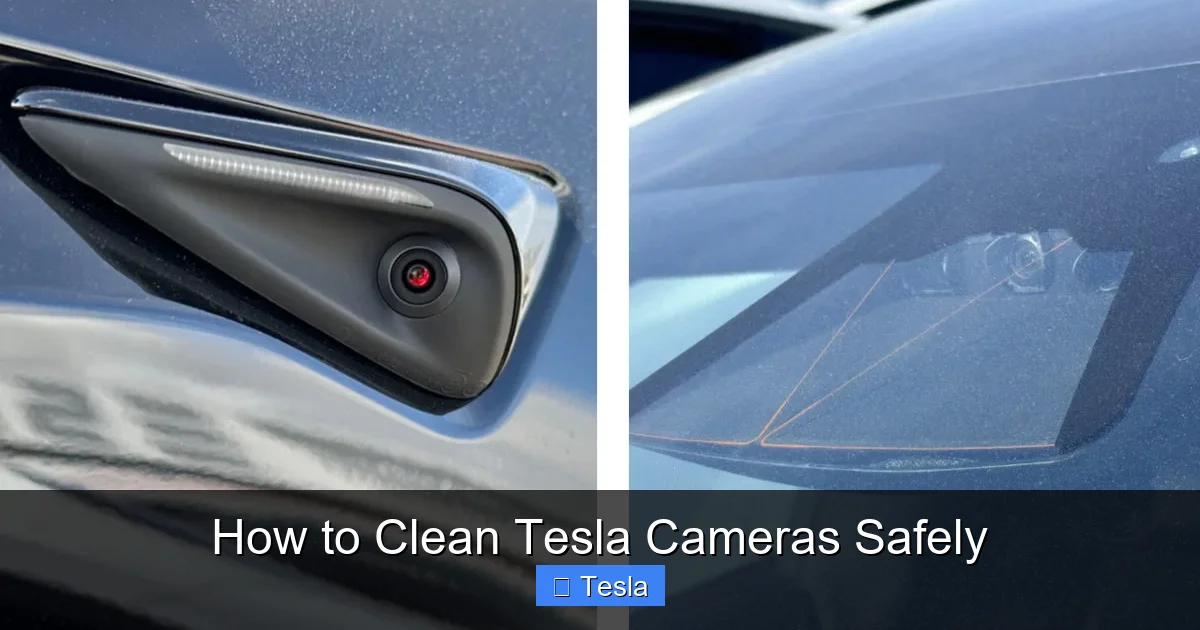 How to Clean Tesla Cameras Safely