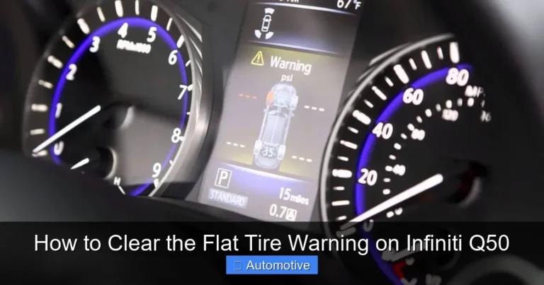 How to Clear the Flat Tire Warning on Infiniti Q50