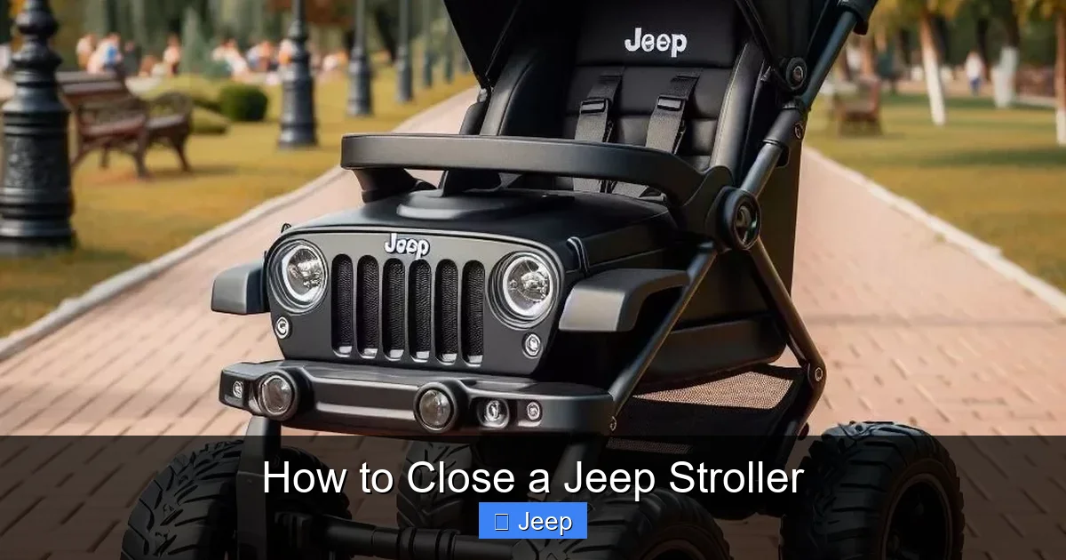 How to Close a Jeep Stroller