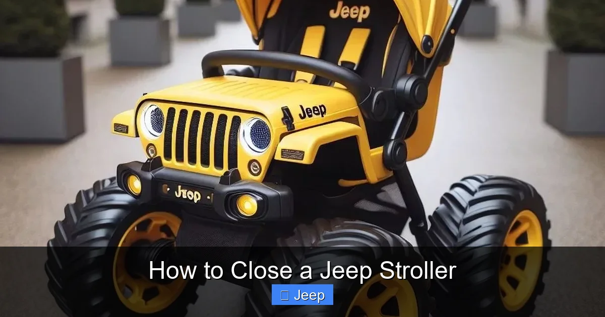 How to Close a Jeep Stroller