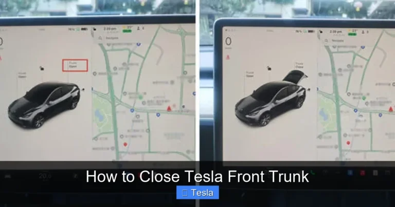 How to Close Tesla Front Trunk