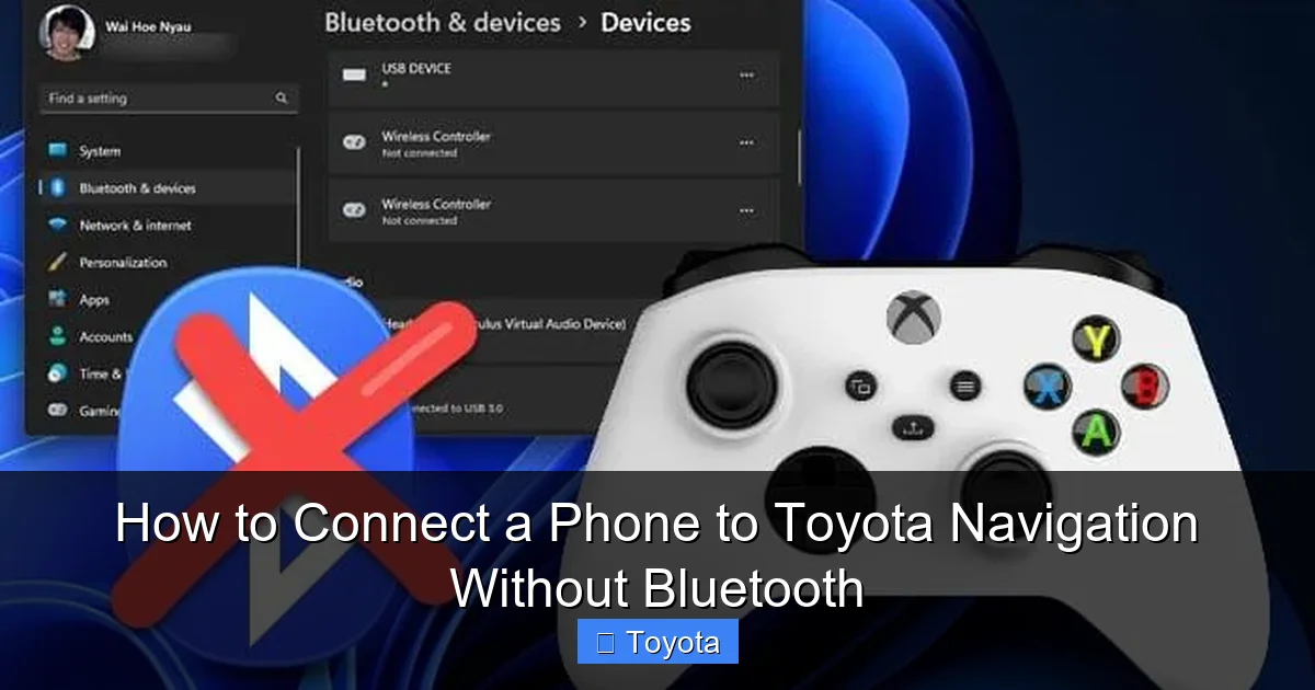 How to Connect a Phone to Toyota Navigation Without Bluetooth