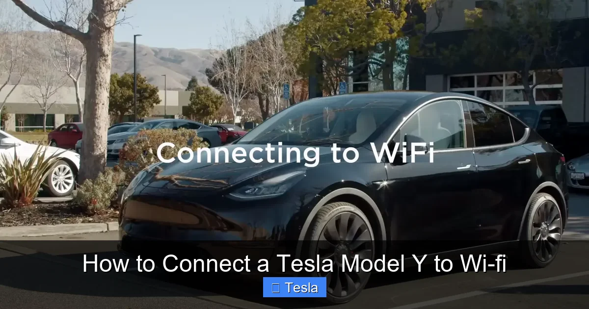 How to Connect a Tesla Model Y to Wi-fi
