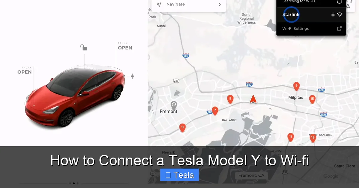 How to Connect a Tesla Model Y to Wi-fi