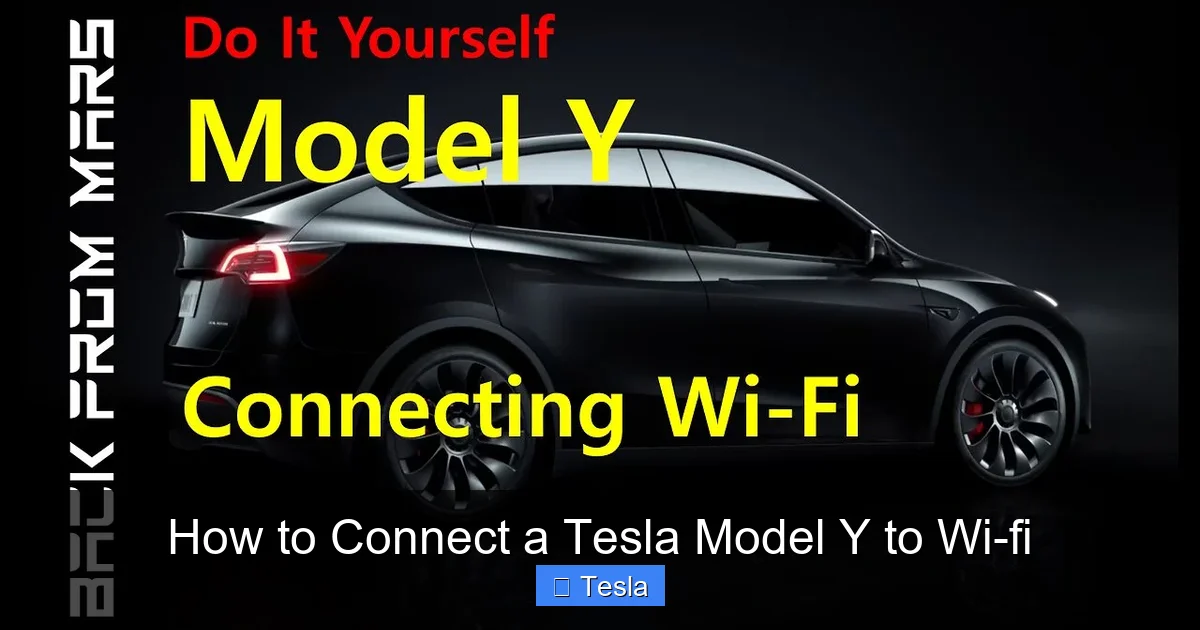 How to Connect a Tesla Model Y to Wi-fi