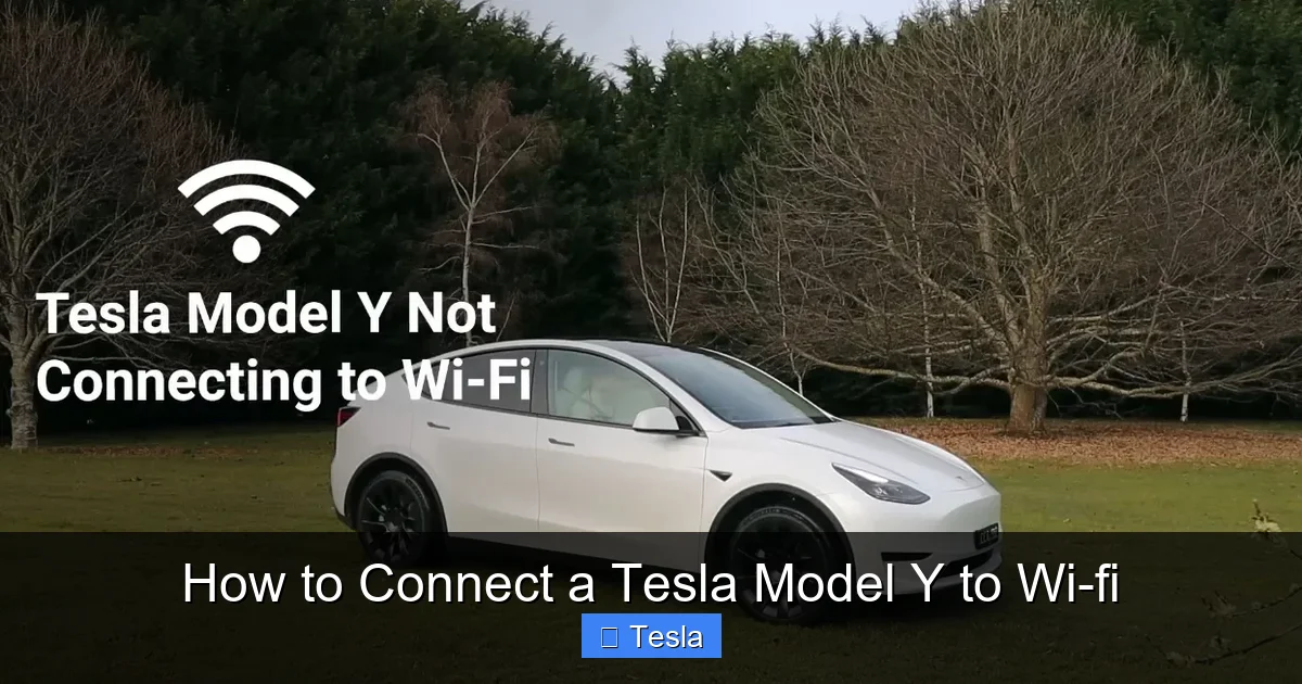 How to Connect a Tesla Model Y to Wi-fi