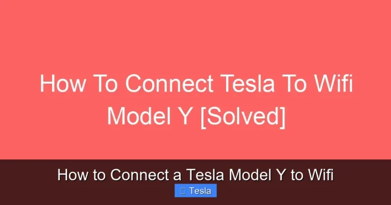 How to Connect a Tesla Model Y to Wifi