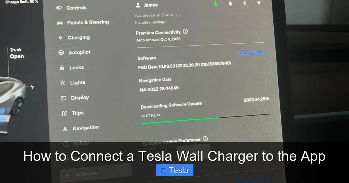 How to Connect a Tesla Wall Charger to the App