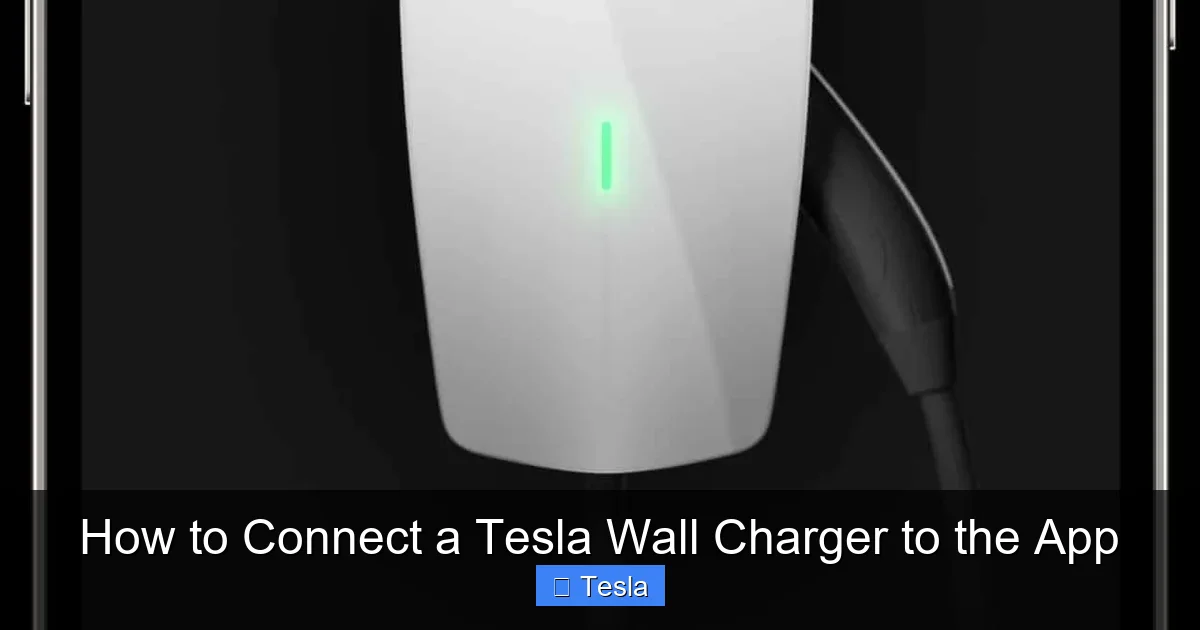 How to Connect a Tesla Wall Charger to the App