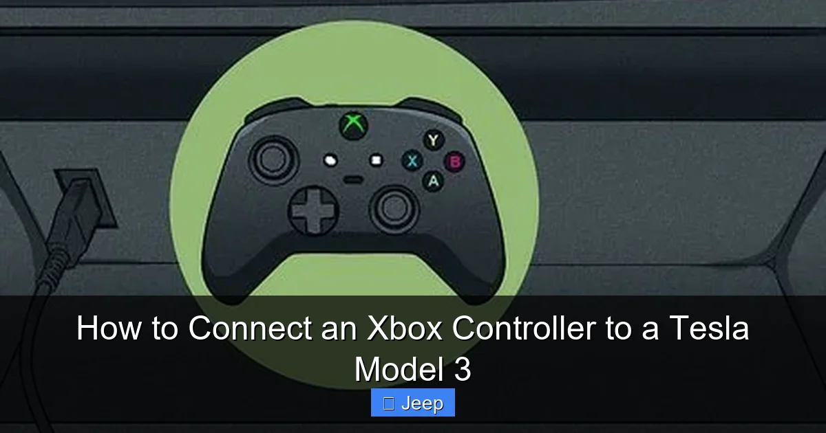How to Connect an Xbox Controller to a Tesla Model 3