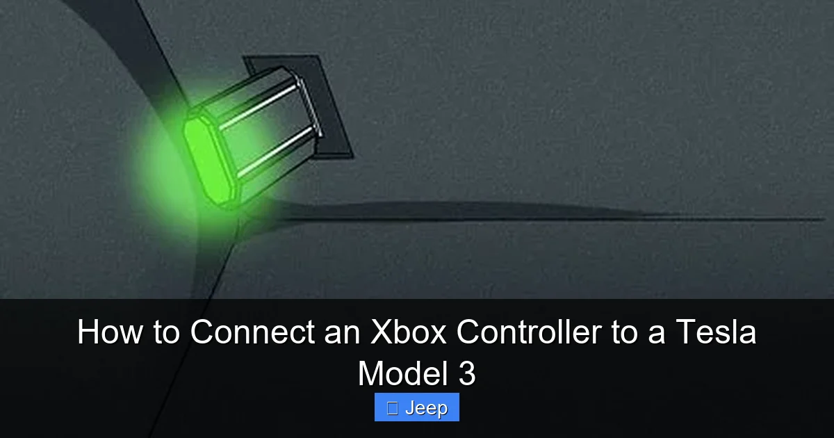 How to Connect an Xbox Controller to a Tesla Model 3