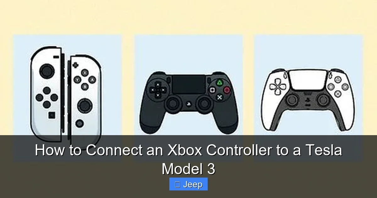 How to Connect an Xbox Controller to a Tesla Model 3