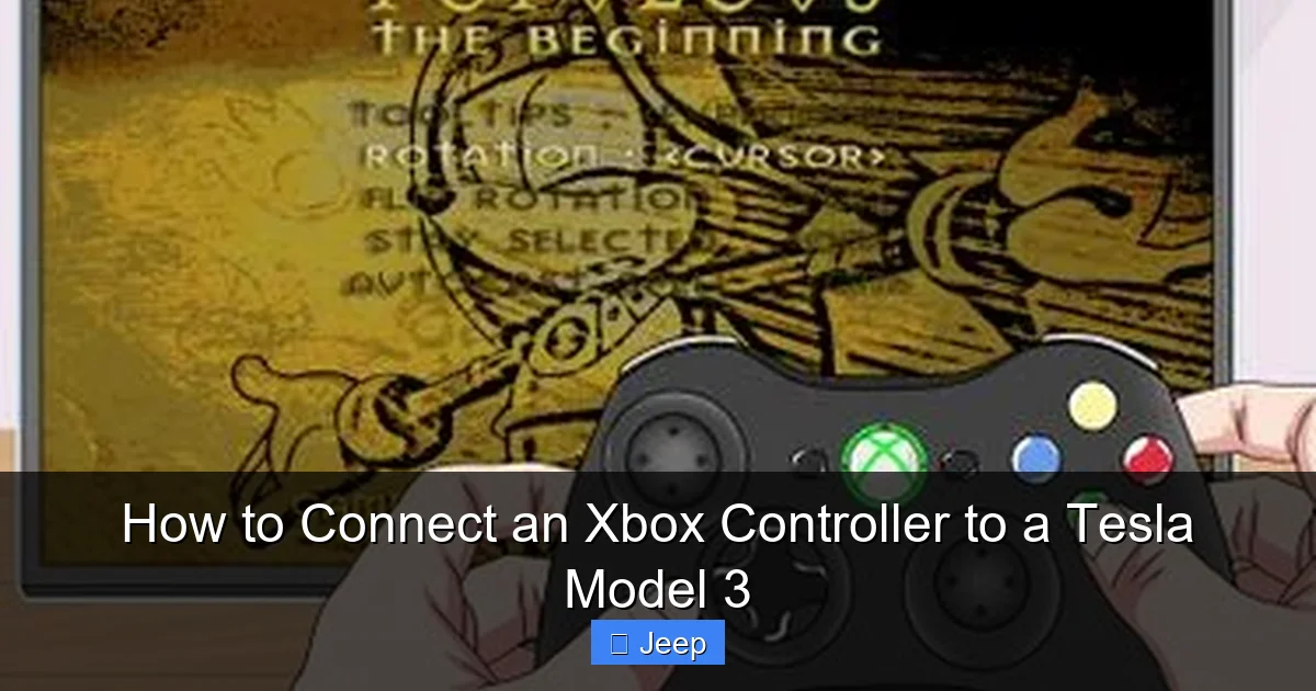 How to Connect an Xbox Controller to a Tesla Model 3