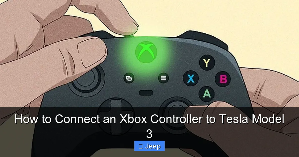 How to Connect an Xbox Controller to Tesla Model 3