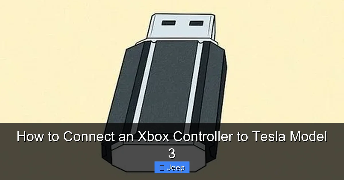 How to Connect an Xbox Controller to Tesla Model 3