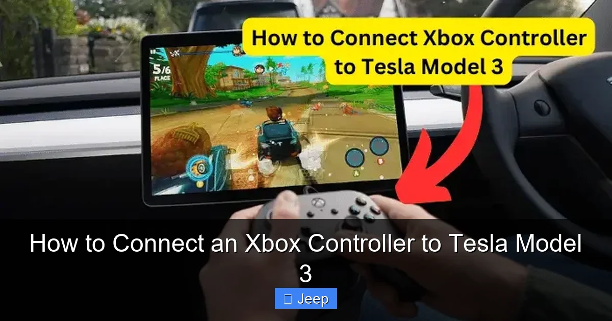 How to Connect an Xbox Controller to Tesla Model 3