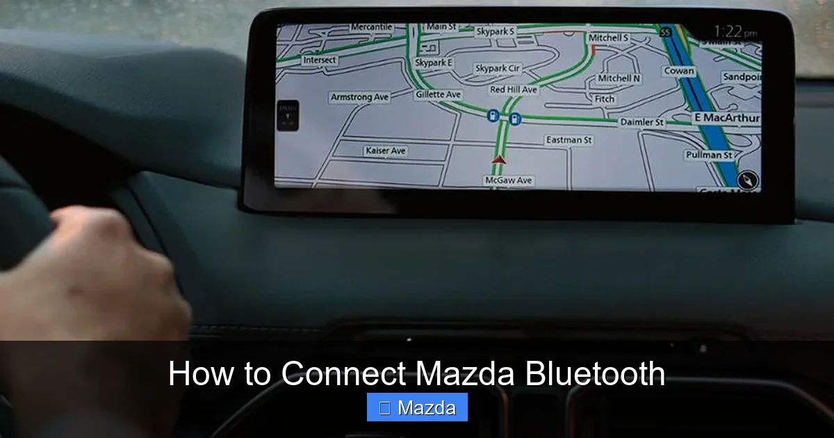 How to Connect Mazda Bluetooth