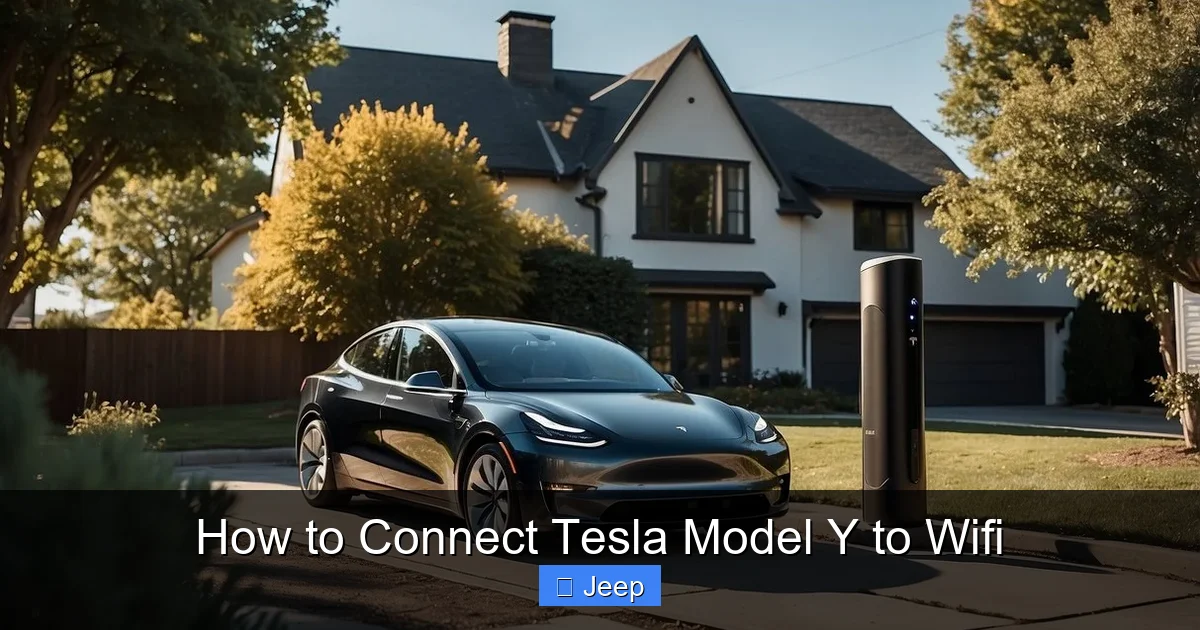 How to Connect Tesla Model Y to Wifi
