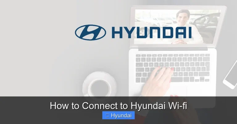 How to Connect to Hyundai Wi-fi