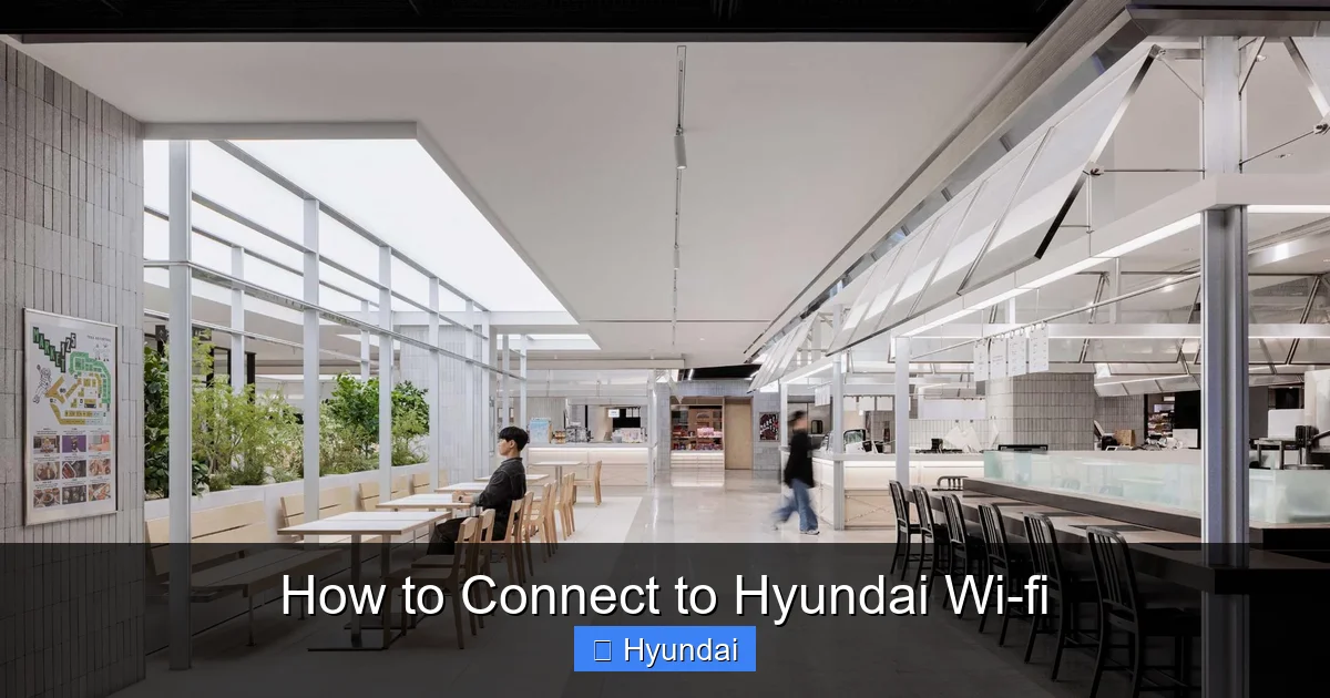 How to Connect to Hyundai Wi-fi